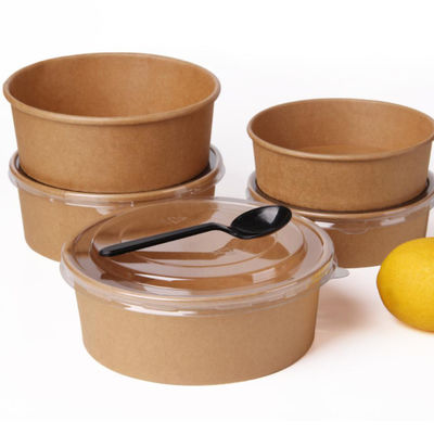 42oz 1300ml Round Biodegradable Disposable Tableware Large Disposable Bowls For Hot Soup