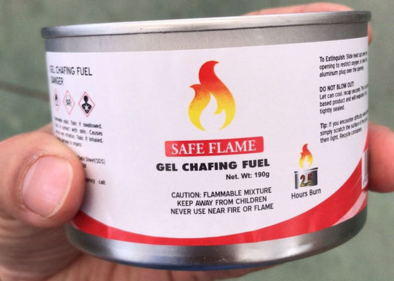 3Hr 72 Pk Methanol Gel Chafing Fuel Cooking 200g For Hotel Catering Buffet