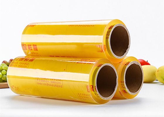 45cm 50cm Fresh Food PVC Cling Wrap Plastic Biodegradable Film For Food Packaging