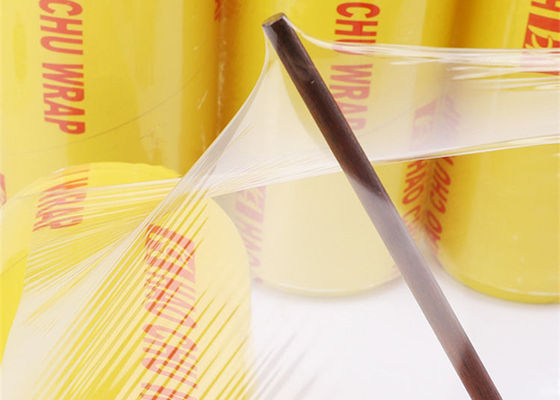 45cm 50cm Fresh Food PVC Cling Wrap Plastic Biodegradable Film For Food Packaging