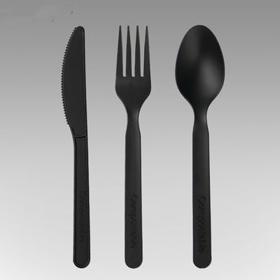 9in PLA Compostable CPLA Cutlery 100% Biodegradable Forks And Spoons Knives
