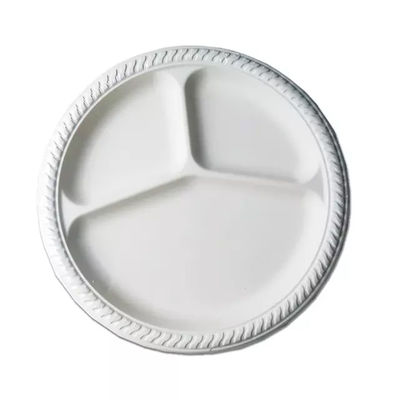 9in 10in Round Cornstarch Disposable Plates Biodegradable Round Plate Tableware