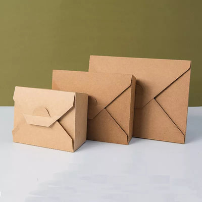 Custom Logo Printing 337g 18g PE Kraft Paper Lunch Box Take Away Boxes For Food