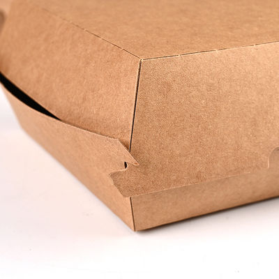 120 Deg Disposable Burger Boxes Packaging Burger Hamburger Packaging Box