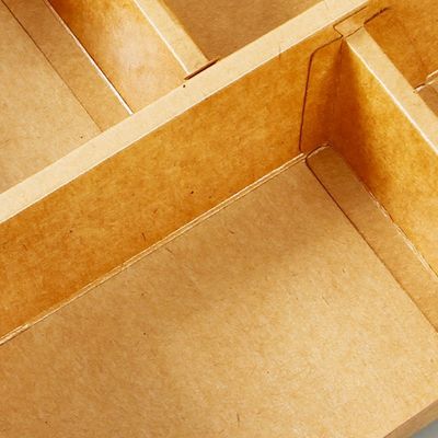 3 4 5 Compartment Biodegradable Disposable Tableware Bento Paper Lunch Box Kraft 3MM