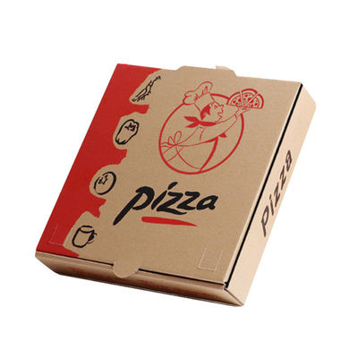 9 10 12inch Biodegradable Disposable Tableware Custom Printed Cardboard Pizza Box