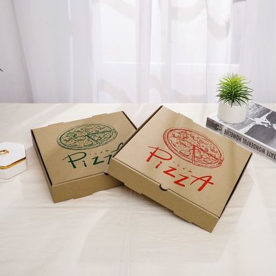 9 10 12inch Biodegradable Disposable Tableware Custom Printed Cardboard Pizza Box