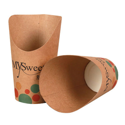 8oz 12oz Paper French Fry Scoop Cup Takeaway Takeaway French Fry Cone Holder