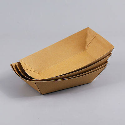 0.25LB 25# Biodegradable Disposable Tableware Boat Frie Snack Trays
