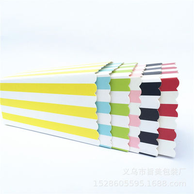 CMYK Nuggets Biodegradable Disposable Tableware Open Top Popcorn Packaging Box