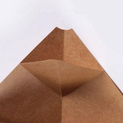 Pe Coated French Fries Paper Disposable Cone Cups Kraft Paper Box With Sauce