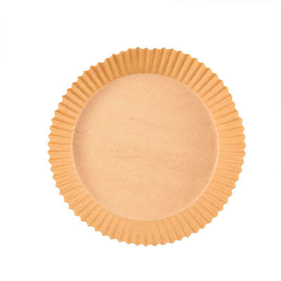 Oil Proof Silicone Coated Air Fryer Parchment Paper 20cm Round Disposable Baking