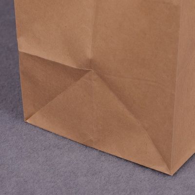 Recycled 4LBS Die Cut Food Packaging Paper Bag Handle Gift Shopping Bag 150GSM