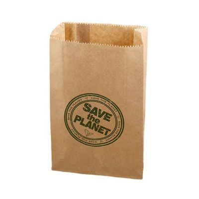 40gsm To 150gsm Eco Friendly Greaseproof Fast Food Paper Bag CMYK For Oil Food
