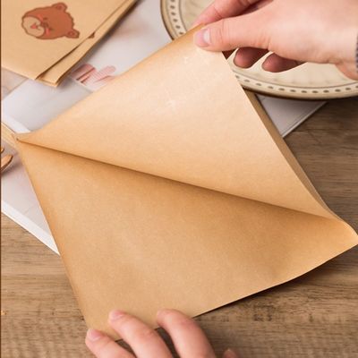 13x13cm Grease Proof Double Open Bag 45gsm Paper Sandwich Bags Burger Wrap Pocket