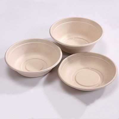 120 Degree Oil Resistant Biodegradable Sugarcane Bagasse Plates Takeaway Bowl With Lid