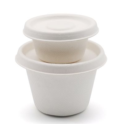 1oz 2oz 4oz Paper Soup Disposable Salad Bowls With Lids Portion Cups