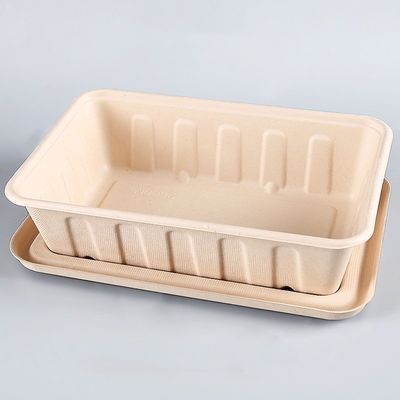 450ml 550ml Natural Eco Biodegradable Bagasse Tableware Salad Fast Food To Go Containers