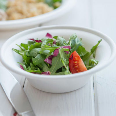 120 Degree Oil Resistant Biodegradable Sugarcane Bagasse Plates Takeaway Bowl With Lid