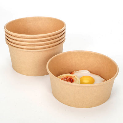 42oz 1300ml Round Biodegradable Disposable Tableware Large Disposable Bowls For Hot Soup