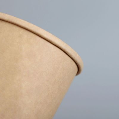 PE Coated 8oz 12oz Disposable Paper Cup Soup Serving Paper Party Bowls For Hot Cold Food