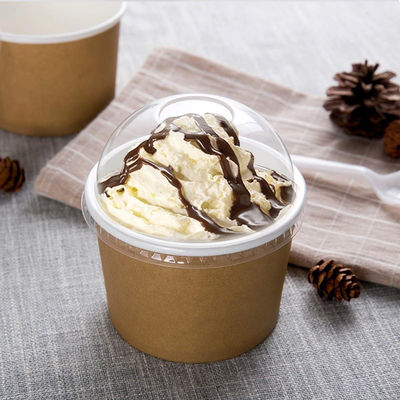 4oz To 32oz Yogurt Biodegradable Disposable Tableware Ice Cream Cup Packaging