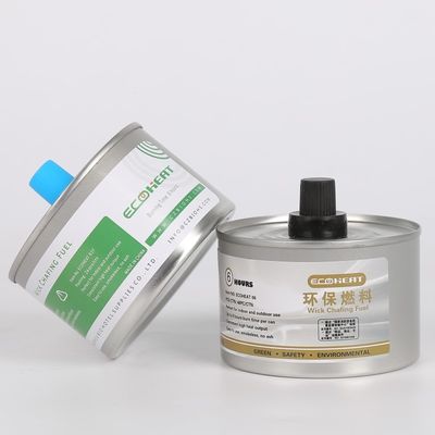 6hrs 7oz Chafing Fuel Can Plastic Cap Handy Wick Sterno 170F Buffet Dish Heater