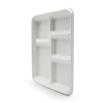 Harmless Compostable Party Tableware Sugarcane Bagasse Disposable Christmas Tray