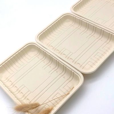 Biodegradable Sealable Meat Cornstarch Tableware Frozen Food Tray Container 150mm