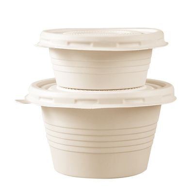 4OZ Disposable Cornstarch Tableware Seasoning Sauce Portion Cups With Lids