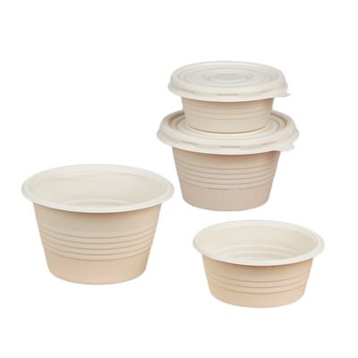 4OZ Disposable Cornstarch Tableware Seasoning Sauce Portion Cups With Lids