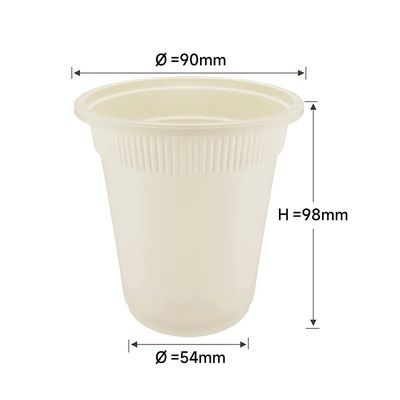 16oz PLA Cornstarch Bio Take Out Coffee Cups Beverage Starbucks Hot Beverage Cups