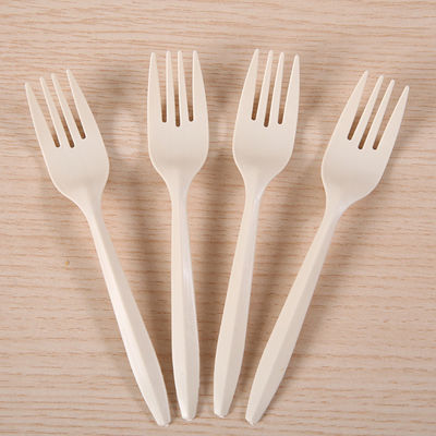 6In Eco Cornstarch Tableware 150mm Biodegradable Spoons And Forks Knife Catering Flatware