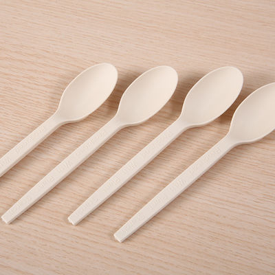 6In Eco Cornstarch Tableware 150mm Biodegradable Spoons And Forks Knife Catering Flatware