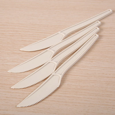 6In Eco Cornstarch Tableware 150mm Biodegradable Spoons And Forks Knife Catering Flatware