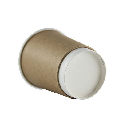 10oz 12oz PE Coated Double Wall Paper Cup Disposable Coffee Cups With Lids