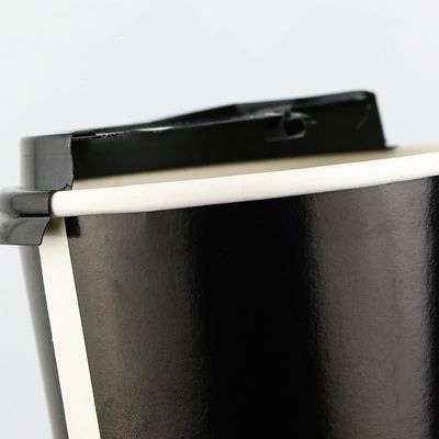 2.5oz Custom Printed Black Disposable Coffee Cups 8oz Coffee Single Wall Cups