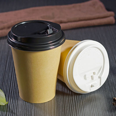 Custom Logo Disposable Paper Cups Hot Drinking Tea 12oz 360ml Coffee Cups With Lids
