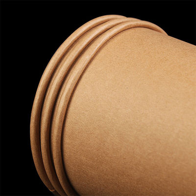 8 Ounce Biodegradable Disposable Paper Cups Kraft Paper Single Wall Coffee Cups