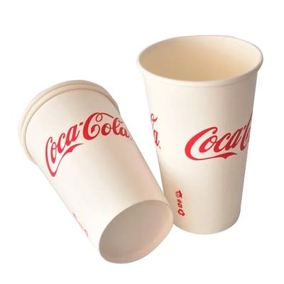 22oz 640ml PE PLA Cola Disposable Paper Cups Paper Cold Drink Cups 300gsm