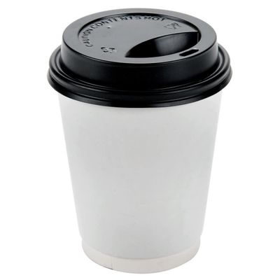 16oz 500cc Disposable Single Use White Paper Coffee Cup Double Layer Paper Cup