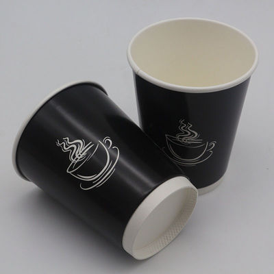 EN13432 Disposable Paper Cups 400Ml 12Oz Custom Takeaway Coffee Cups With Lid