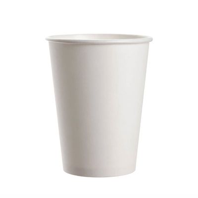 12OZ 300gsm Soda Cold Drink Disposable Paper Cups Juice White Paper Cups With Lids